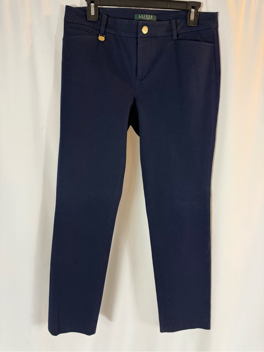 Ralph Lauren Dark Navy Slim Dress Pants size:8P